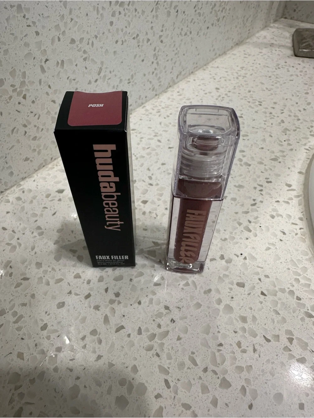 Huda Beauty Faux Filler Lip Gloss - Shade Posh